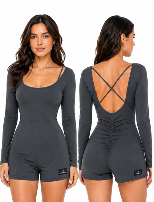 Open-Back Romper